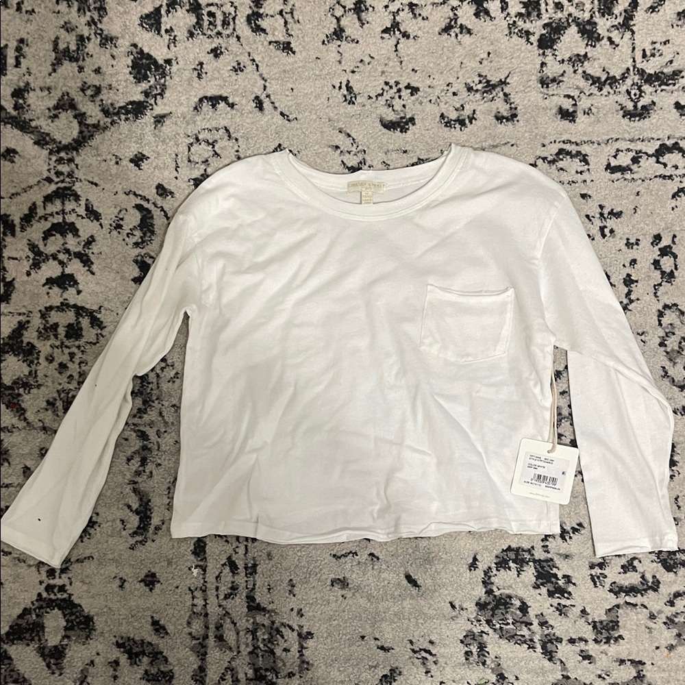 Chelsea & Violet Classic White Long Sleeve Tee